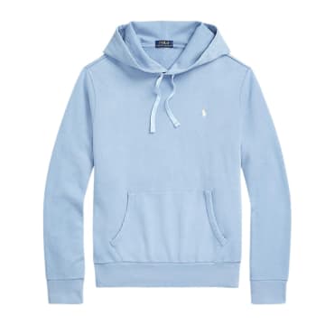 Shop Ralph Lauren Menswear Long Sleeve Hooded Sweat In Blue
