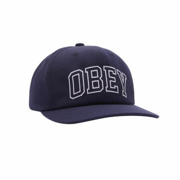 Shop Obey Academy 6 Panel In Blue