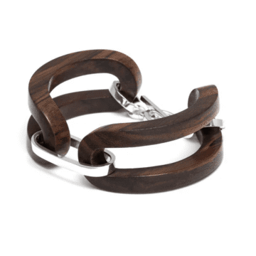Shop Branch Jewellery Brown Wood Open Link Bracelet
