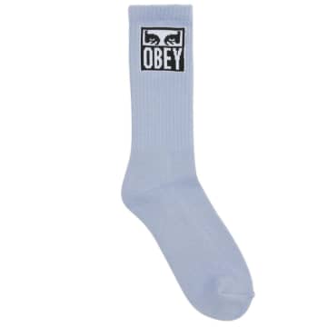 Shop Obey Eyes Icon Socks In Blue