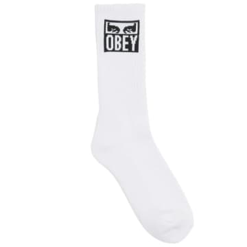 Shop Obey Eyes Icon Socks In White