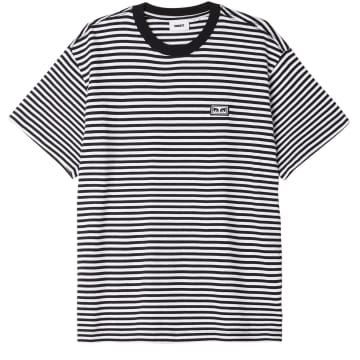 Shop Obey Established Works Stripe T-shirt In Black