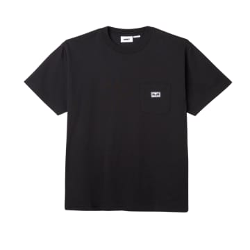 Shop Obey Established Works Eyes Pocket T-shirt In Black