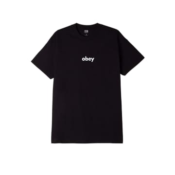 Shop Obey Lower Case T-shirt In Black