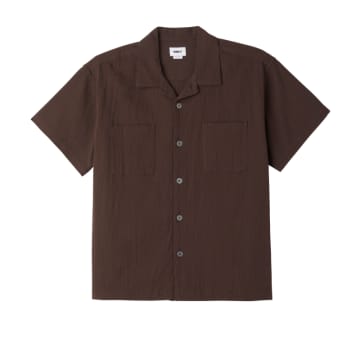 Shop Obey Sunrise Shirt In Brown