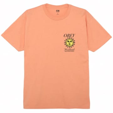 Shop Obey Illumination T-shirt In Citrus