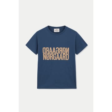 Shop Mads Norgaard Sargasso Sea Organic Trenda Tee In Blue
