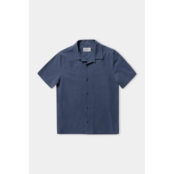 Shop About Companions Eco Crincle Blue Kuno Shirt