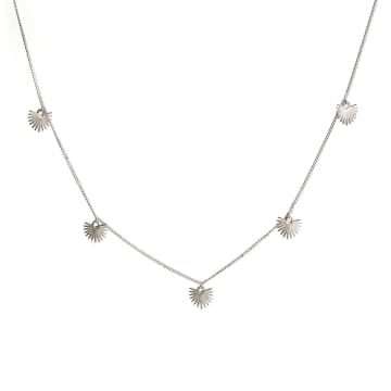 Shop Rachel Entwistle Ishtar Charm Necklace Silver In Metallic