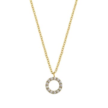 Shop Edblad Glow Mini Necklace In 14k Gold Plating On Stainless Steel