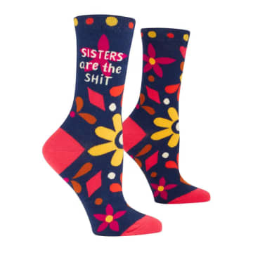 Shop Blue Q Sisters Are The Sh*t Women's Socks In Blue