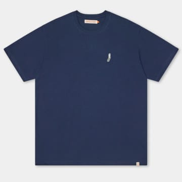 Shop Rvlt Revolution | 1336 Pho T-shirt | Navy Melange In Blue