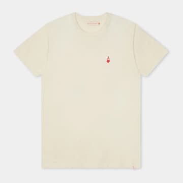 Shop Rvlt Revolution | 1368 Ace T-shirt | Off-white Melange