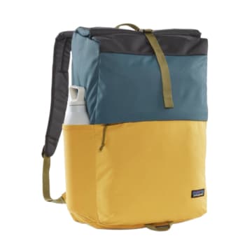 Shop Patagonia Fieldsmith Roll-top Pack Patchwork: Surboard Yellow W Abalone Blue 30l
