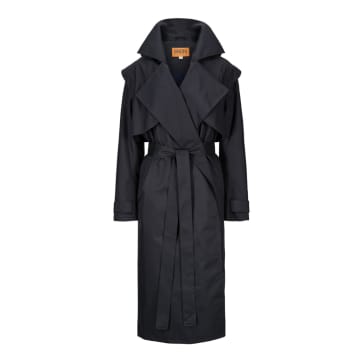 Shop Brgn Regnape Trench Coat In Blue