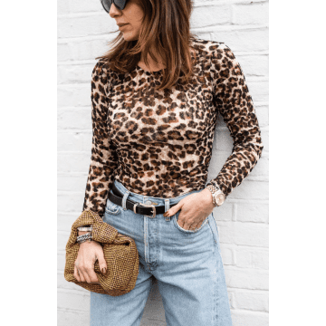 Shop Libby Loves Suzie Leopard Top In Animal Print