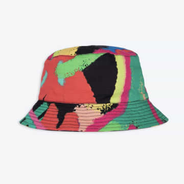 Shop Miss Pompom Jungle/black Scribble Bucket Hat