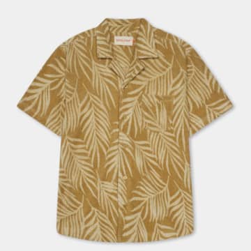 Shop Rvlt Revolution | 3101 Terry Cuban Shirt | Khaki In Neutrals