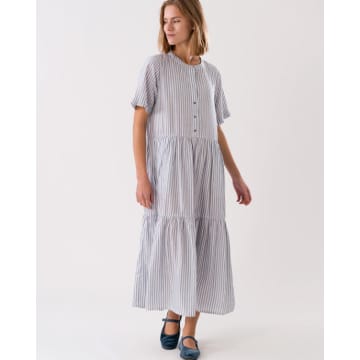 Shop Lolly's Laundry Fie Midi Dress Blue Stripe