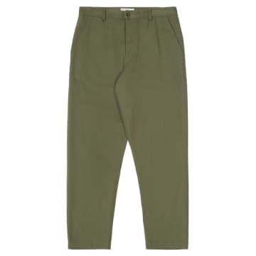 Shop Universal Works Military Chino In Light Olive Twill In Green