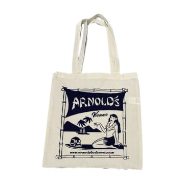 Shop Arnold's Arnold´s Aloha Tote Bag Beige Navy In Neturals