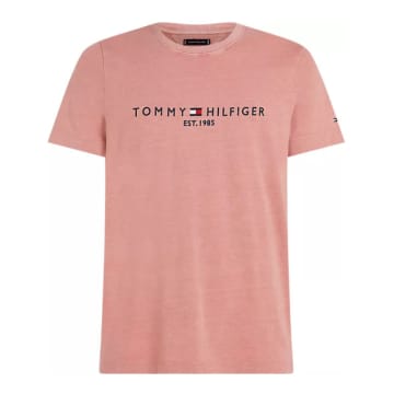 Shop Tommy Hilfiger T-shirt For Man Mw0mw35186tj5 Teaberry Blossom In Pink