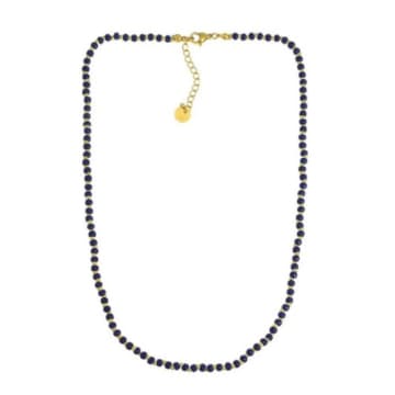 Shop Les Cléias Acier Inoxydable Billy Stainless Steel Colored Stainless Pearls In Blue