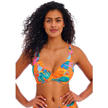 Shop Freya Aloha Coast Bikini Top In Zest