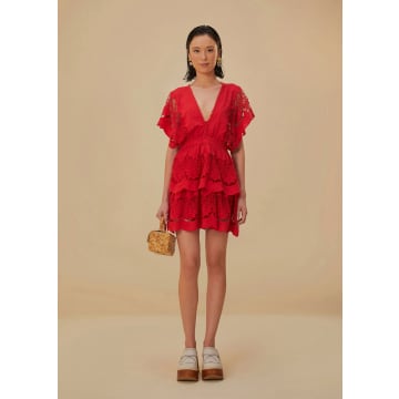Shop Farm Rio Red Richelieu Mini Dress