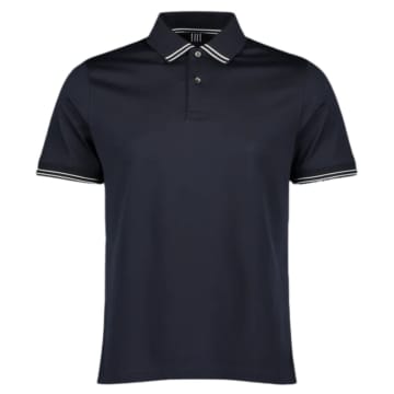 Shop Mercery Clare Tipped Polo In Blue
