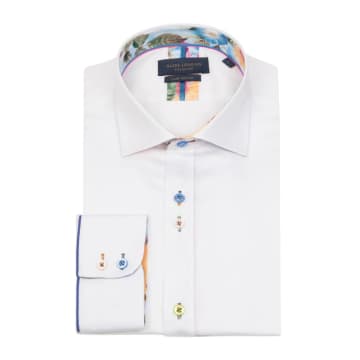 Shop Guide London Plain But Not Plain Long Sleeve Shirt In White