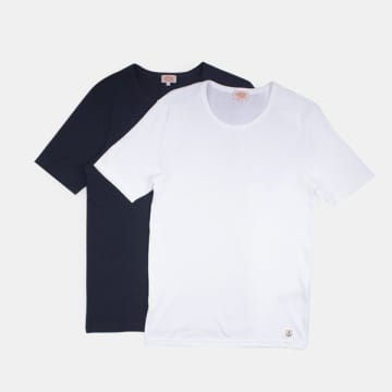 Shop Armor-lux 2 Pack T-shirts In White