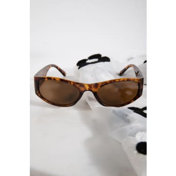 Shop 24 Colours Ollie Sunglasses In Brown