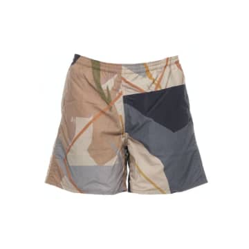 Shop Paura Shorts By Man Airam Bermuda Sand Camo In Multi