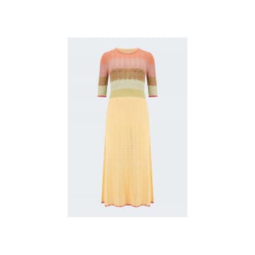 Shop Vanessa Bruno Coronille Crochet Contrast Hem Midi Dress