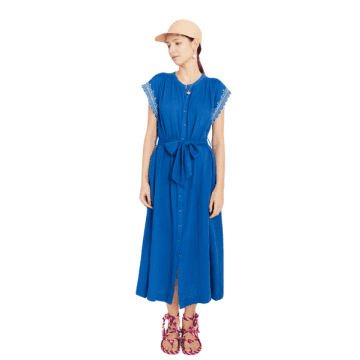 Shop Bonte Ava Dress In French Blue