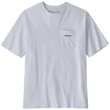 Shop Patagonia Men's Boardshort Logo Pocket Responsibili-tee White