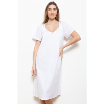Shop Cotton Real Gabby Nightdress In White