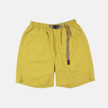 Shop Gramicci Nylon Loose Shorts In Yellow
