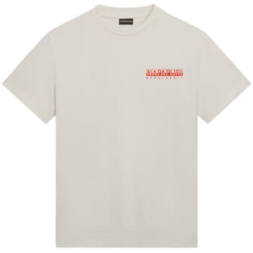 Shop Napapijri S-gouin T-shirt In White