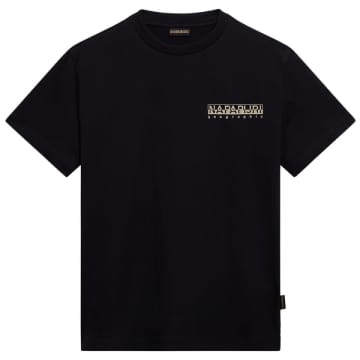 Shop Napapijri S-gouin T-shirt In Black