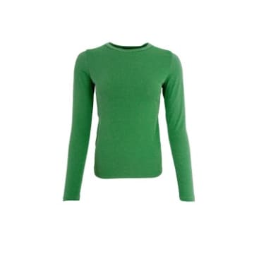 Black Colour Faye Long-sleeved Top In Green