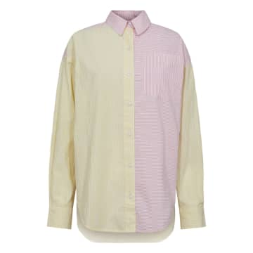 Shop Designers Remix Harriet Mix Shirt In Pink