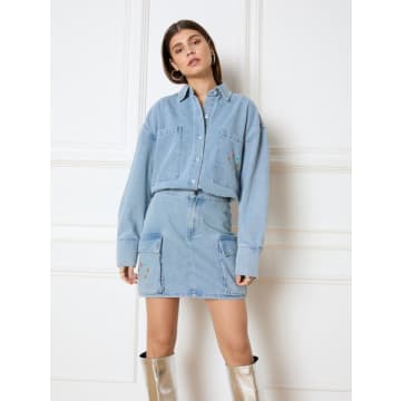 Shop Refined Department | Ginny Denim Blouse In Blue
