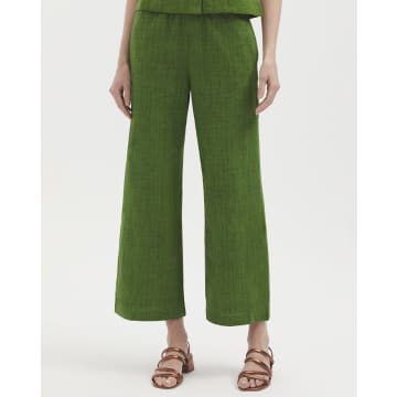 Nice Things Pantalon Chambray  In Green