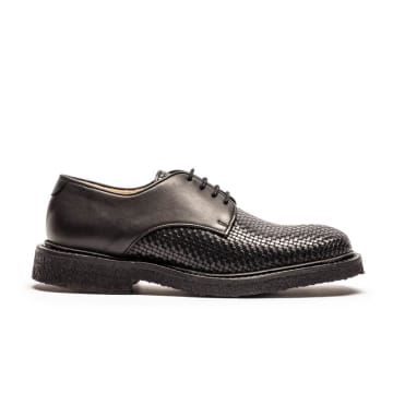 Shop Tracey Neuls Pablo Sugiban Mens | Woven Leather Derby In Black