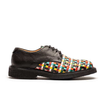 Shop Tracey Neuls Pablo Carnival | Woven Leather Derby In Black