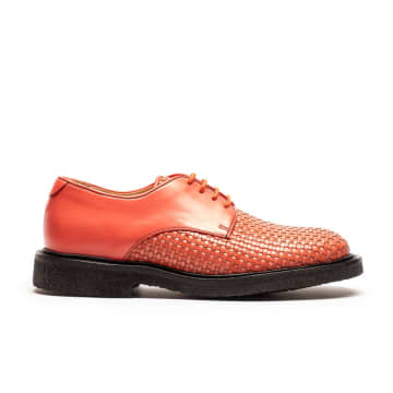 Shop Tracey Neuls Pablo Lobster | Woven Leather Derby In Pink