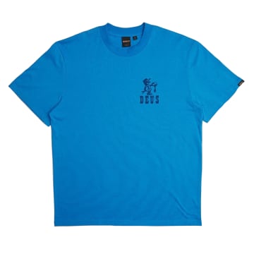 Shop Deus Ex Machina Old Town Short-sleeved T-shirt (french Blue)