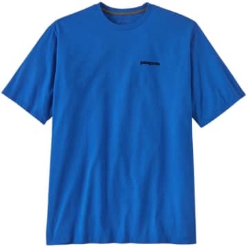 Shop Patagonia P-6 Logo Responsibili-tee® Outline: Vessel Blue